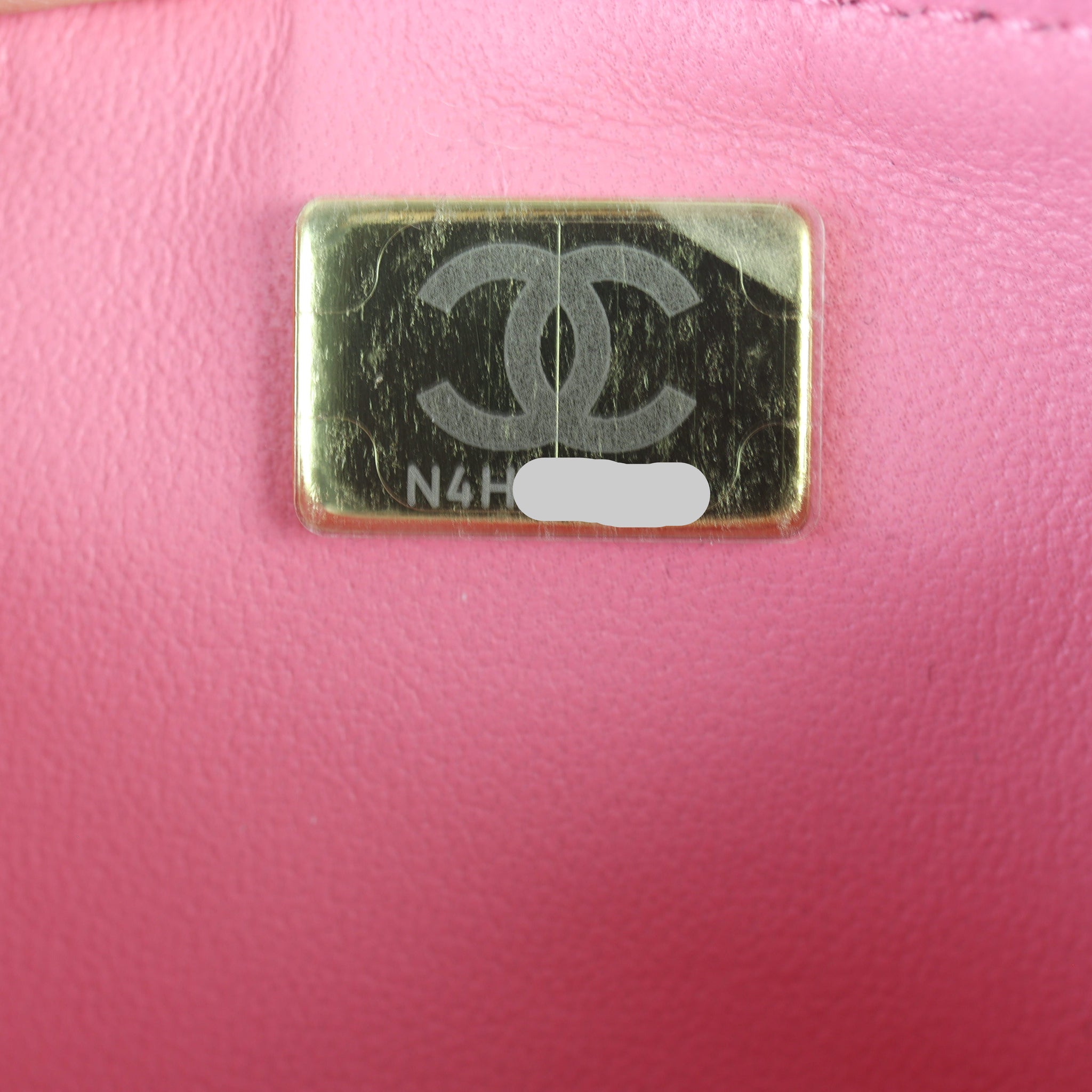 Chanel Metal Quilted Top Handle Wallet on Chain