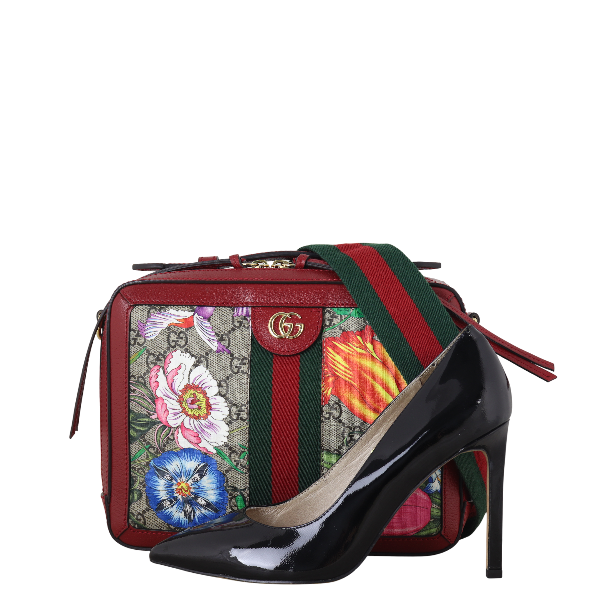 Gucci Flora GG Supreme Ophidia Camera Bag