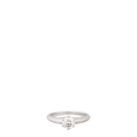 Tiffany & Co Setting Solitaire Diamond Platinum Ring