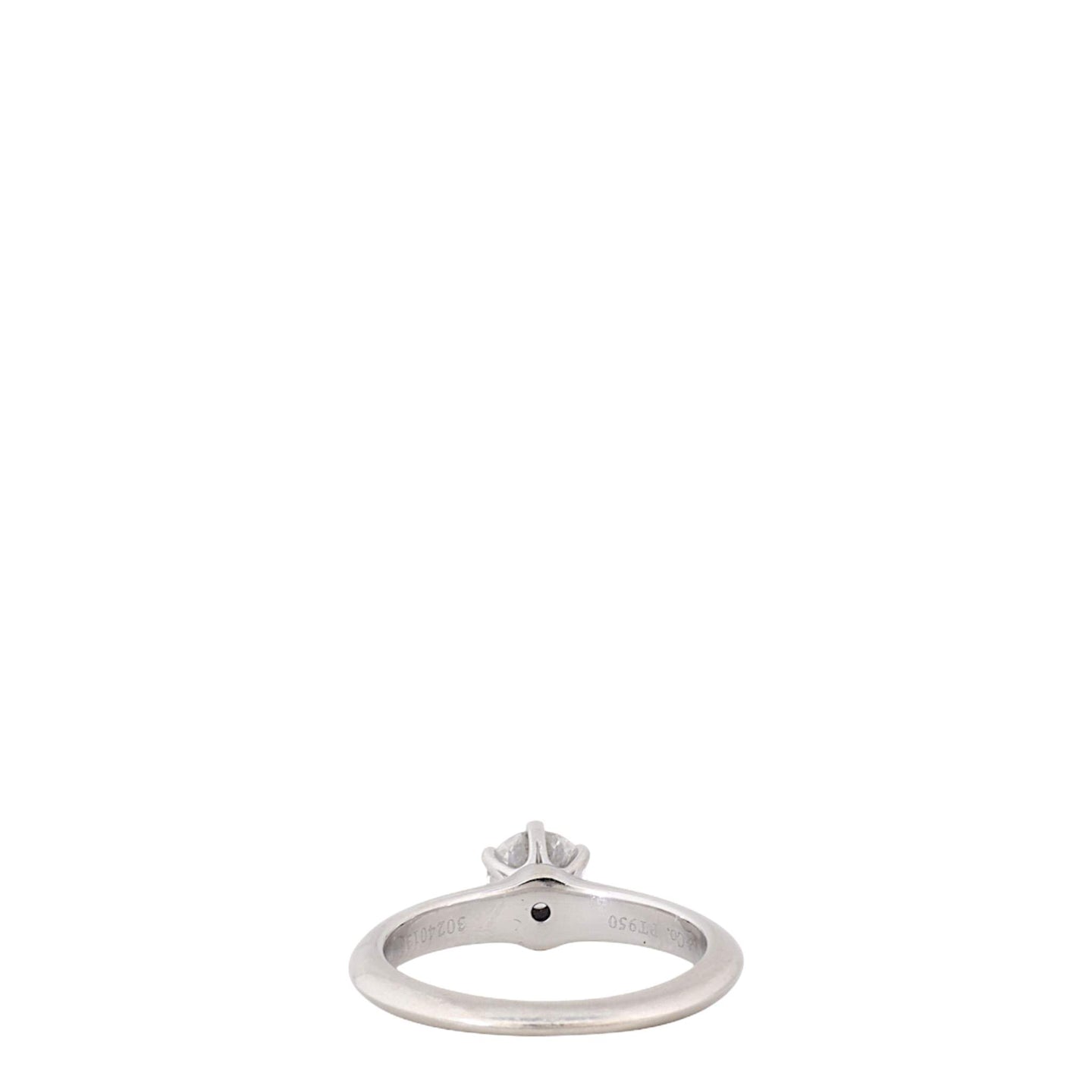Tiffany & Co Setting Solitaire Diamond Platinum Ring