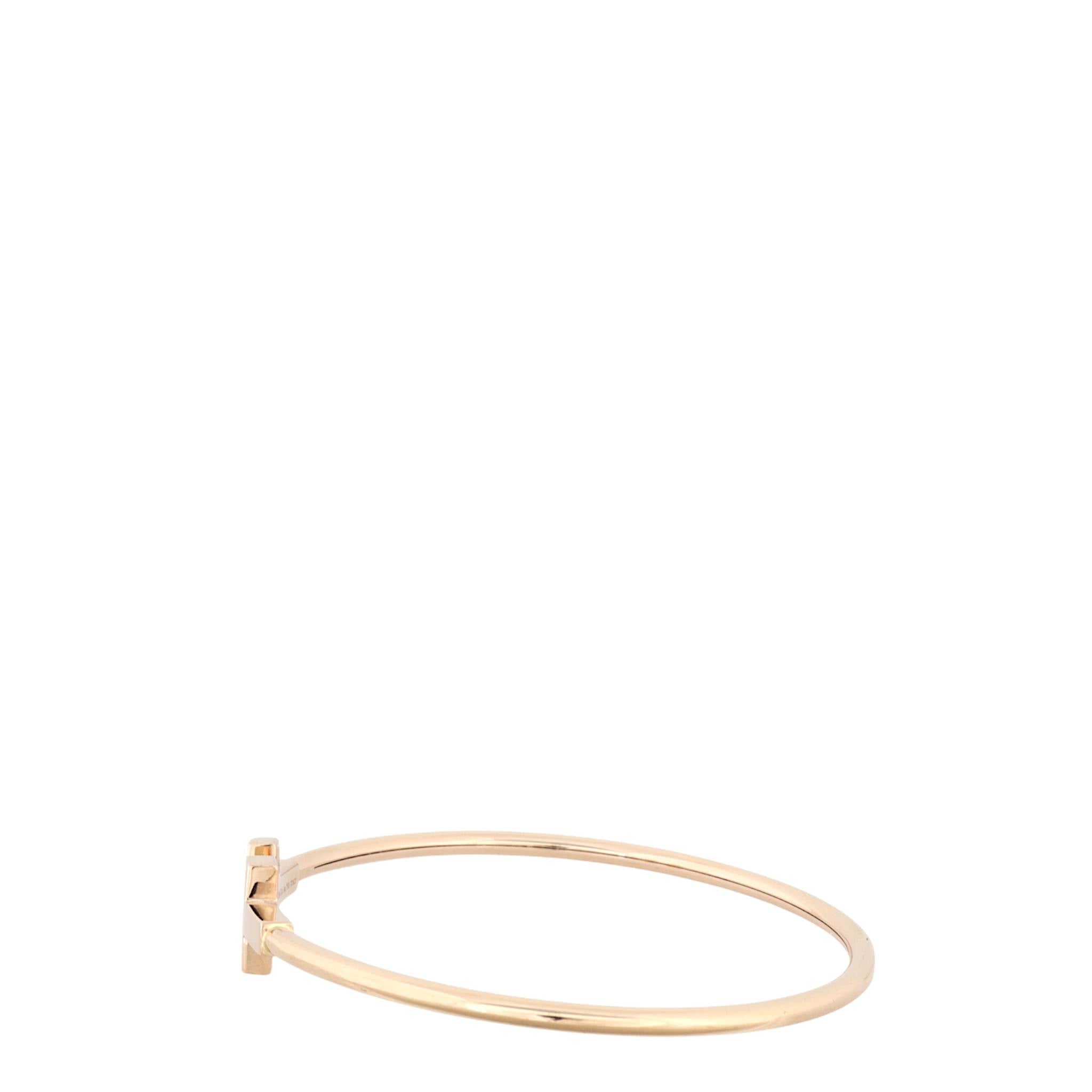 Tiffany & Co Tiffany T Wire 18k Rose Gold Bracelet