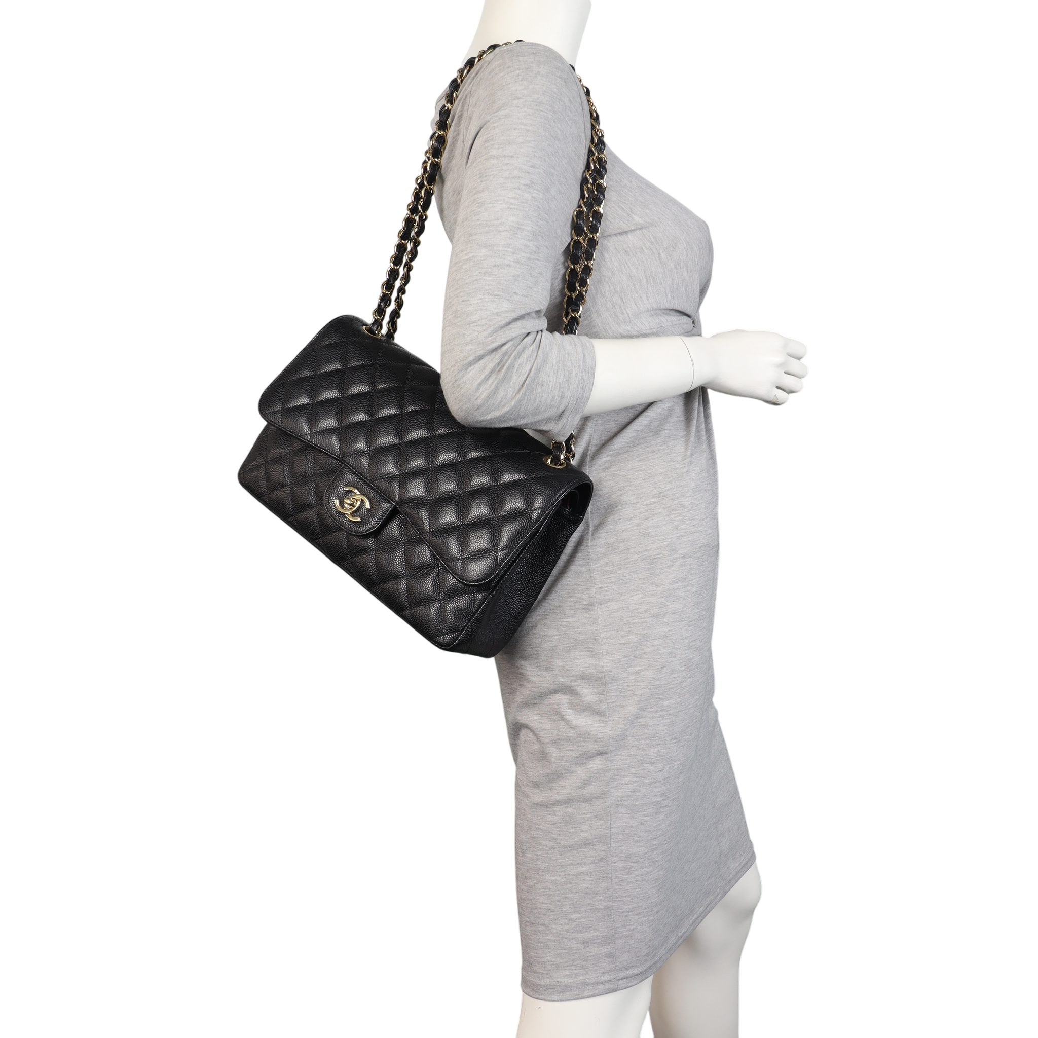 Chanel Classic Double Flap Jumbo Caviar