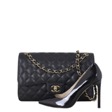 Chanel Classic Double Flap Jumbo Caviar