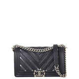 Chanel Boy Old Medium Chevron Holographic
