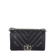 Chanel Boy Old Medium Chevron Holographic
