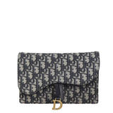 Dior Saddle Pouch Wallet on Chain Oblique
