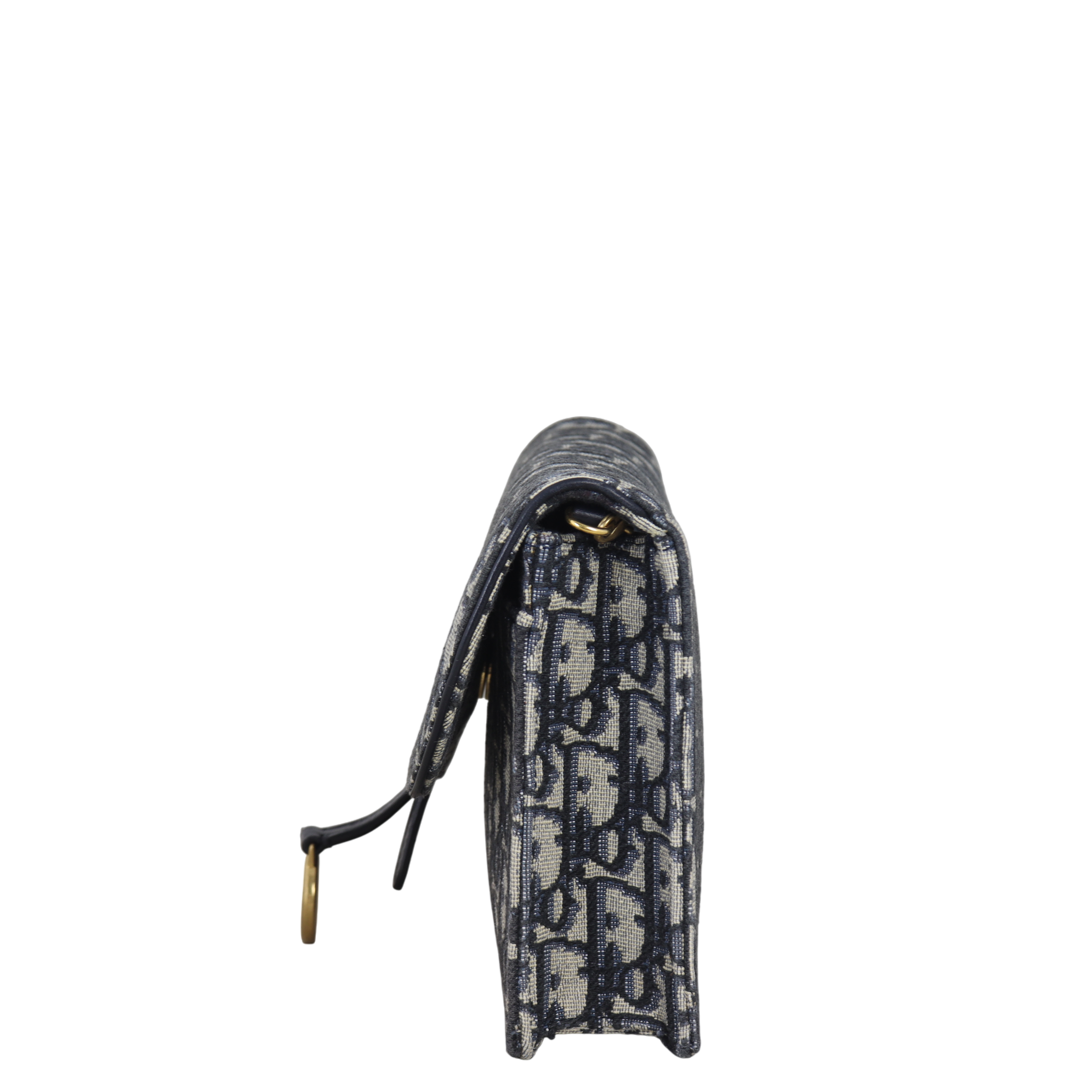 Dior Saddle Pouch Wallet on Chain Oblique