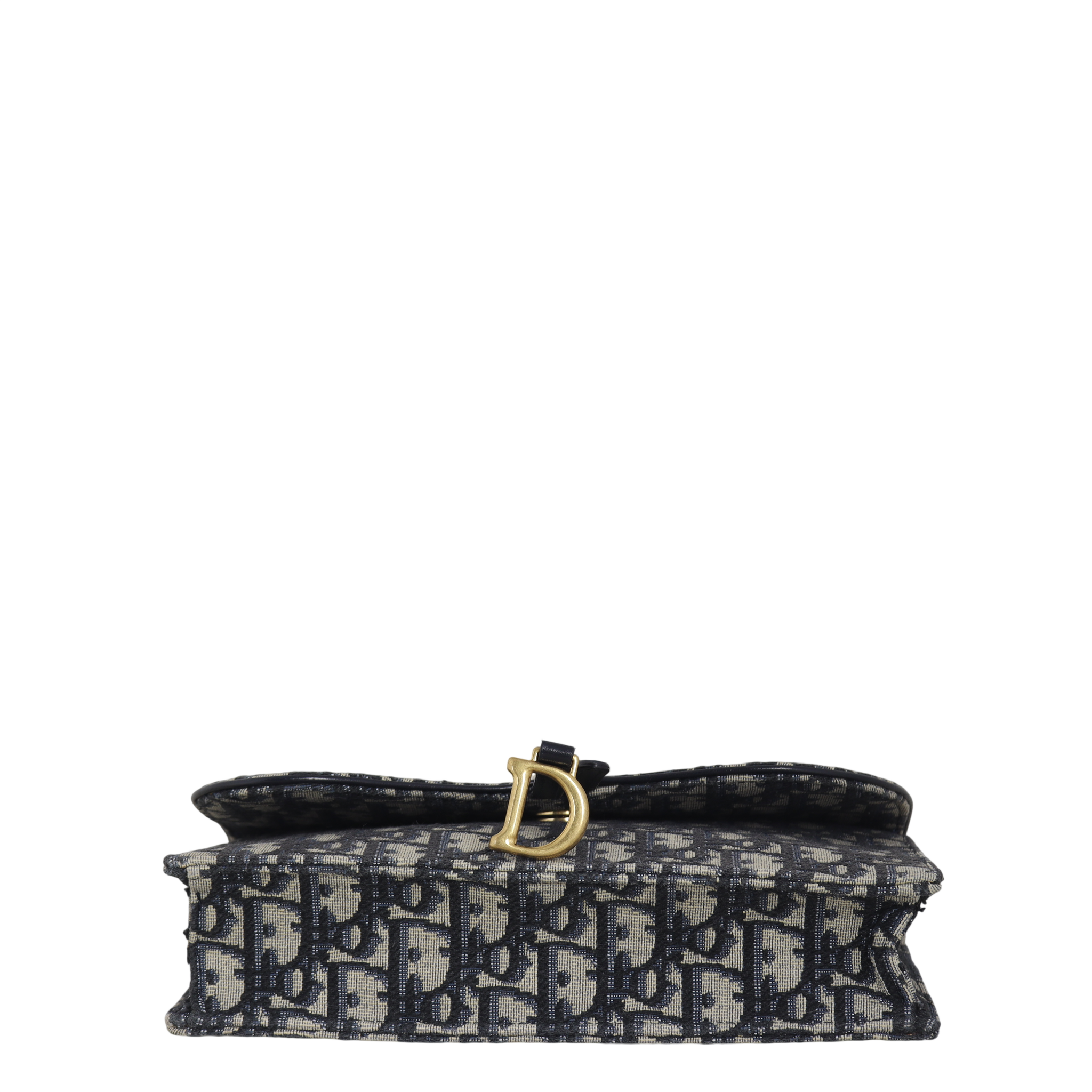 Dior Saddle Pouch Wallet on Chain Oblique