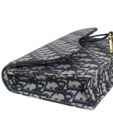 Dior Saddle Pouch Wallet on Chain Oblique