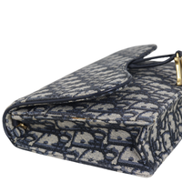 Dior Saddle Pouch Wallet on Chain Oblique