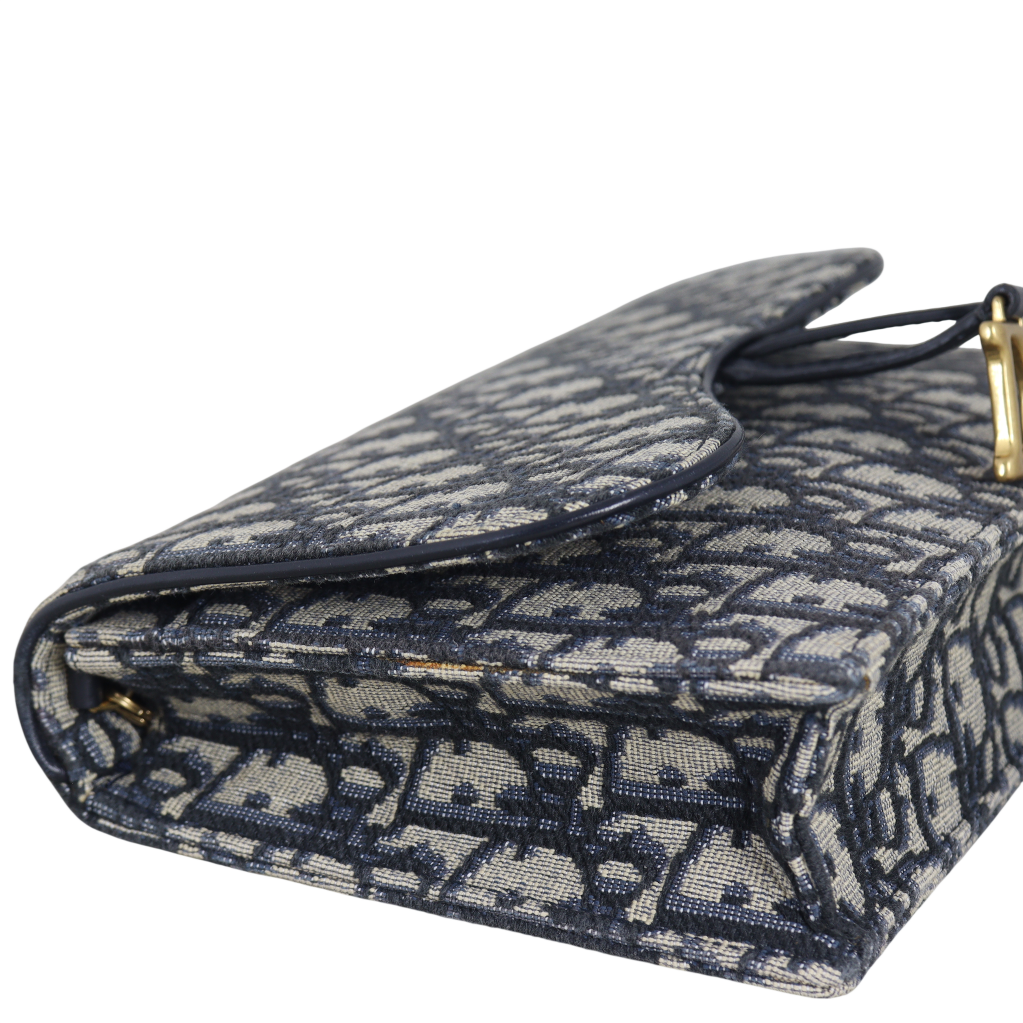 Dior Saddle Pouch Wallet on Chain Oblique