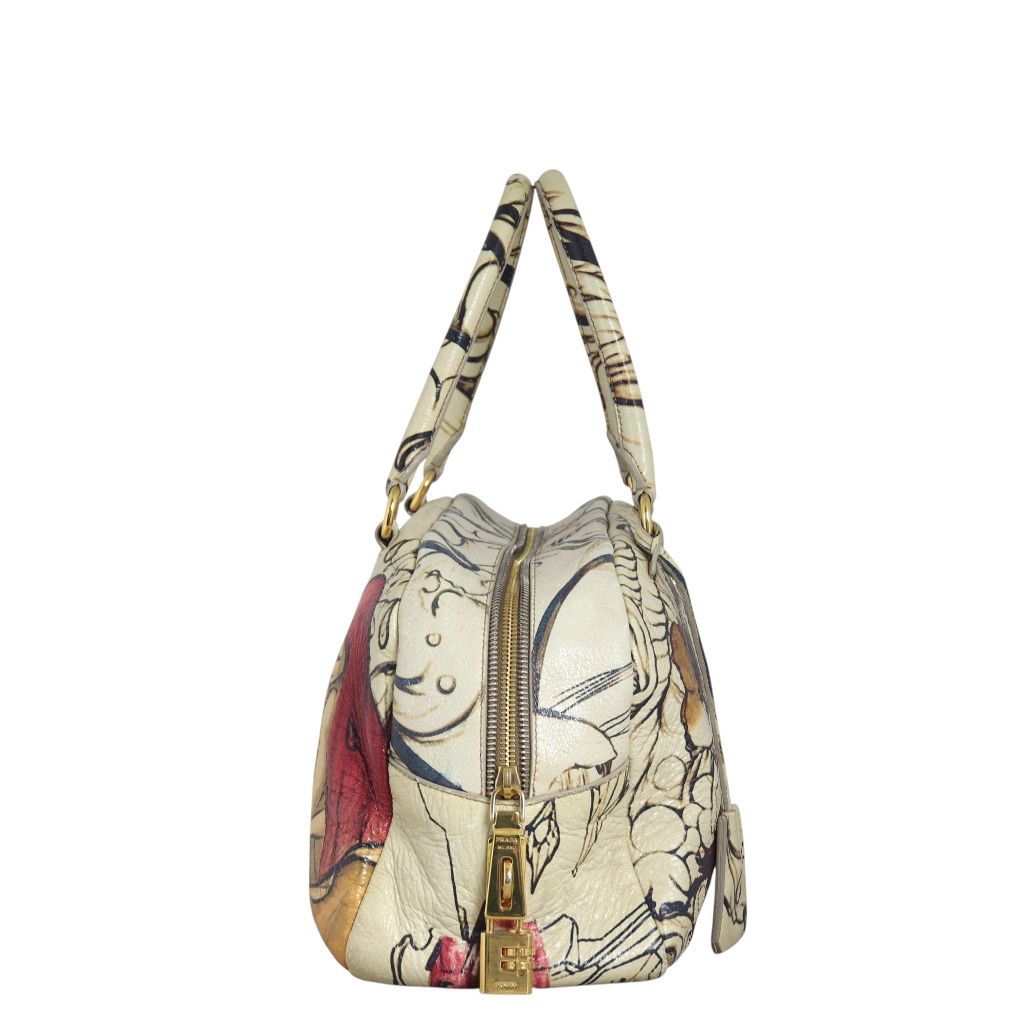 Prada x James Jean Cervo Lux Fairy Bauletto Bag