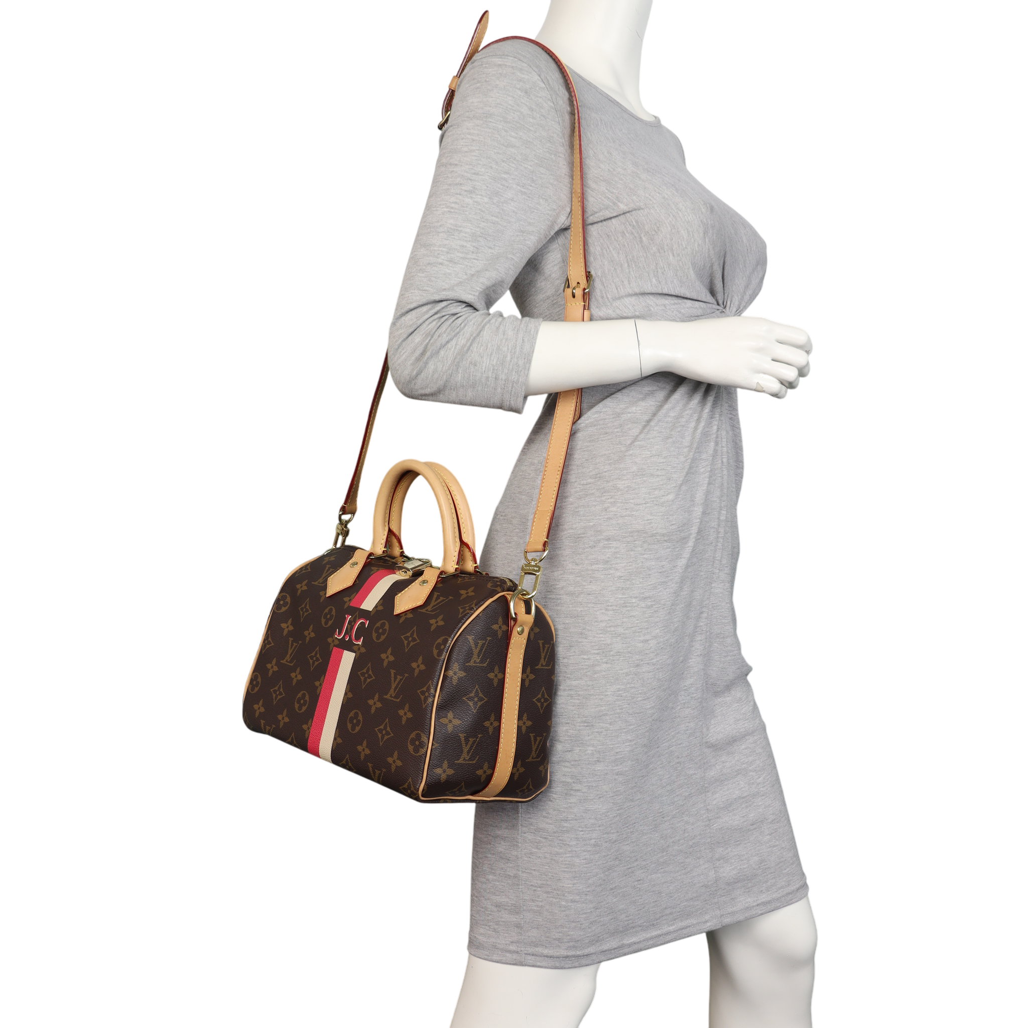 Louis Vuitton Speedy 25 Bandouliere Monogram My LV Heritage