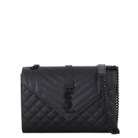 Saint Laurent Monogram Mix Matelasse Envelope Chain Bag Medium