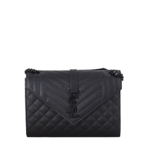 Saint Laurent Monogram Mix Matelasse Envelope Chain Bag Medium