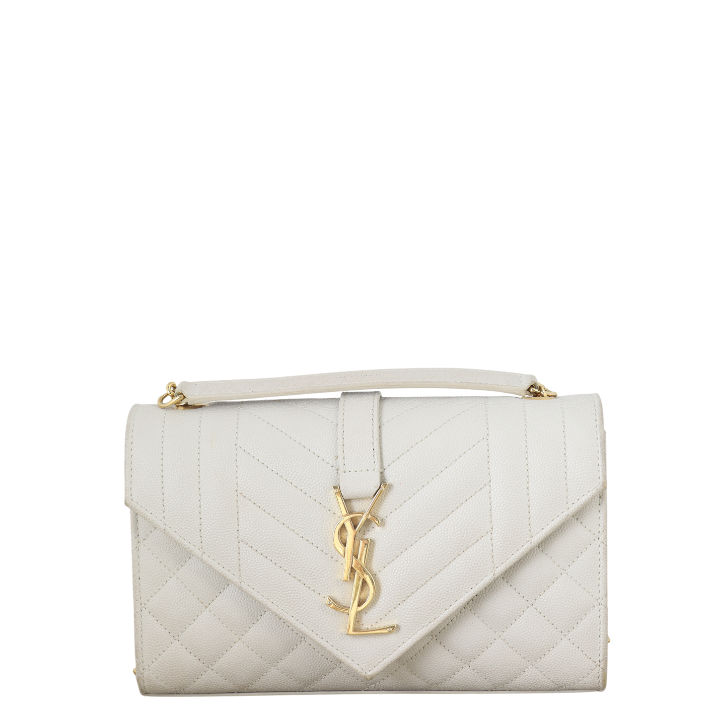 Saint Laurent Monogram Mix Matelasse Envelope Chain Bag Small