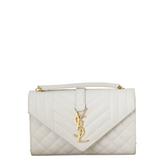 Saint Laurent Monogram Mix Matelasse Envelope Chain Bag Small