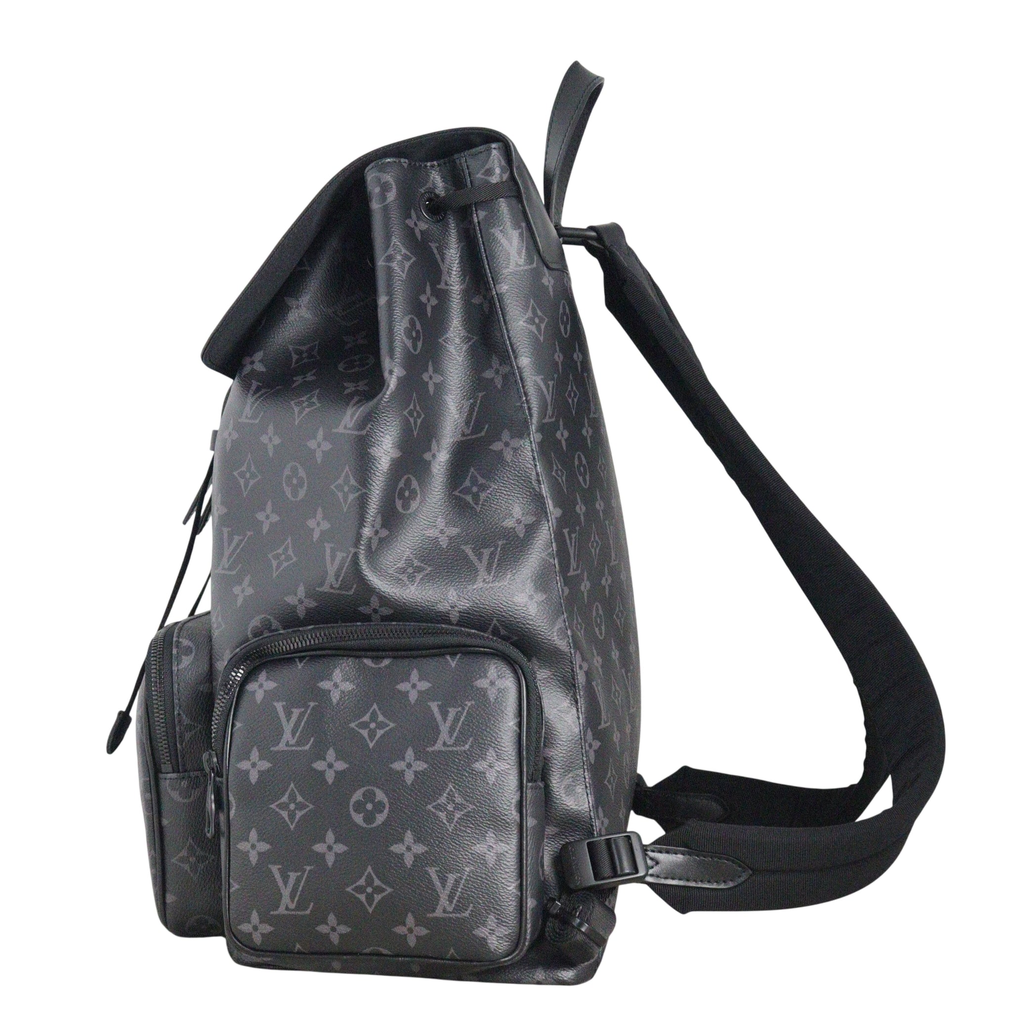 louis vuitton backpack trio black Louis Vuitton Trio Backpack Monogram Eclipse