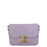 Celine Teen Triomphe Crossbody Lizard