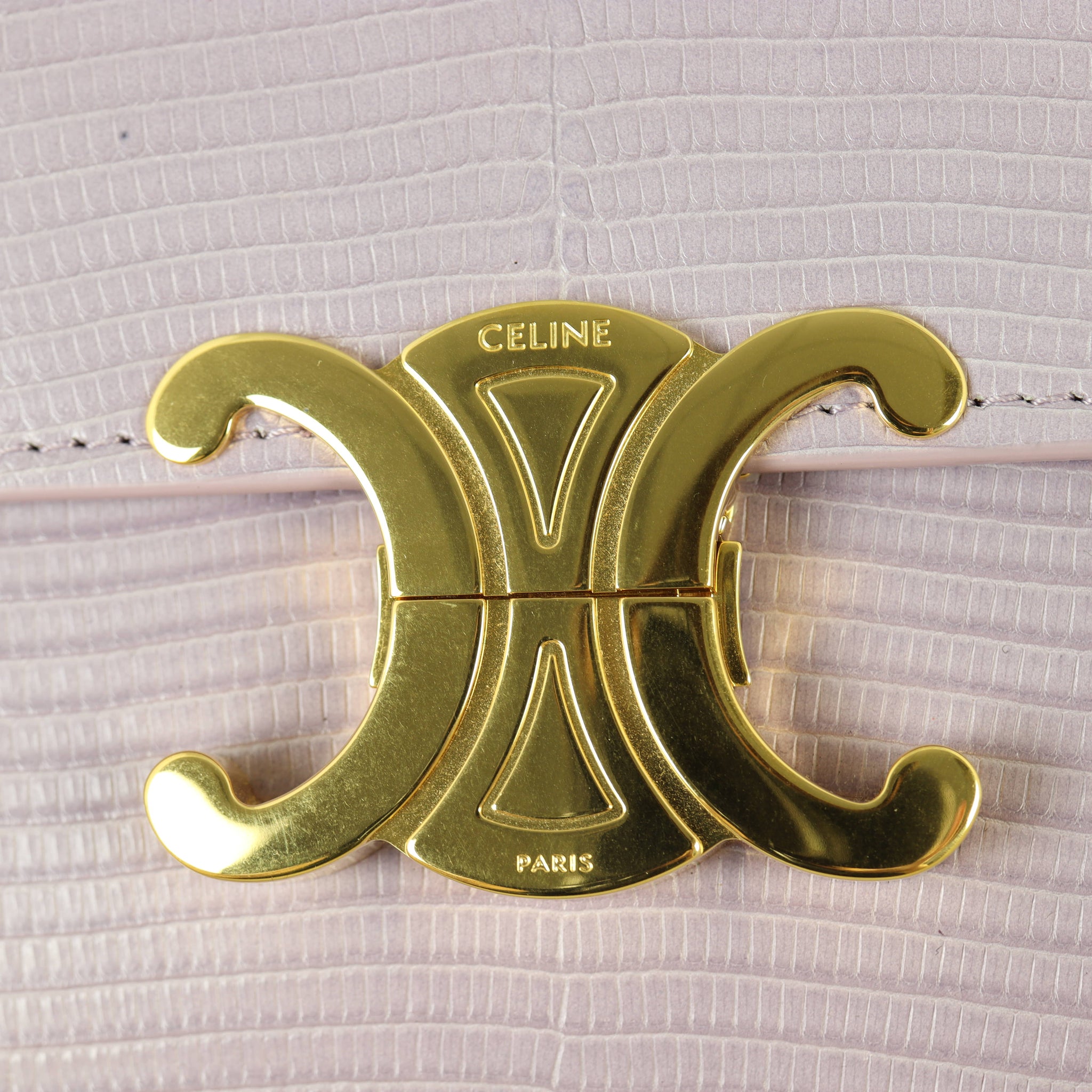 Celine Teen Triomphe Crossbody Lizard