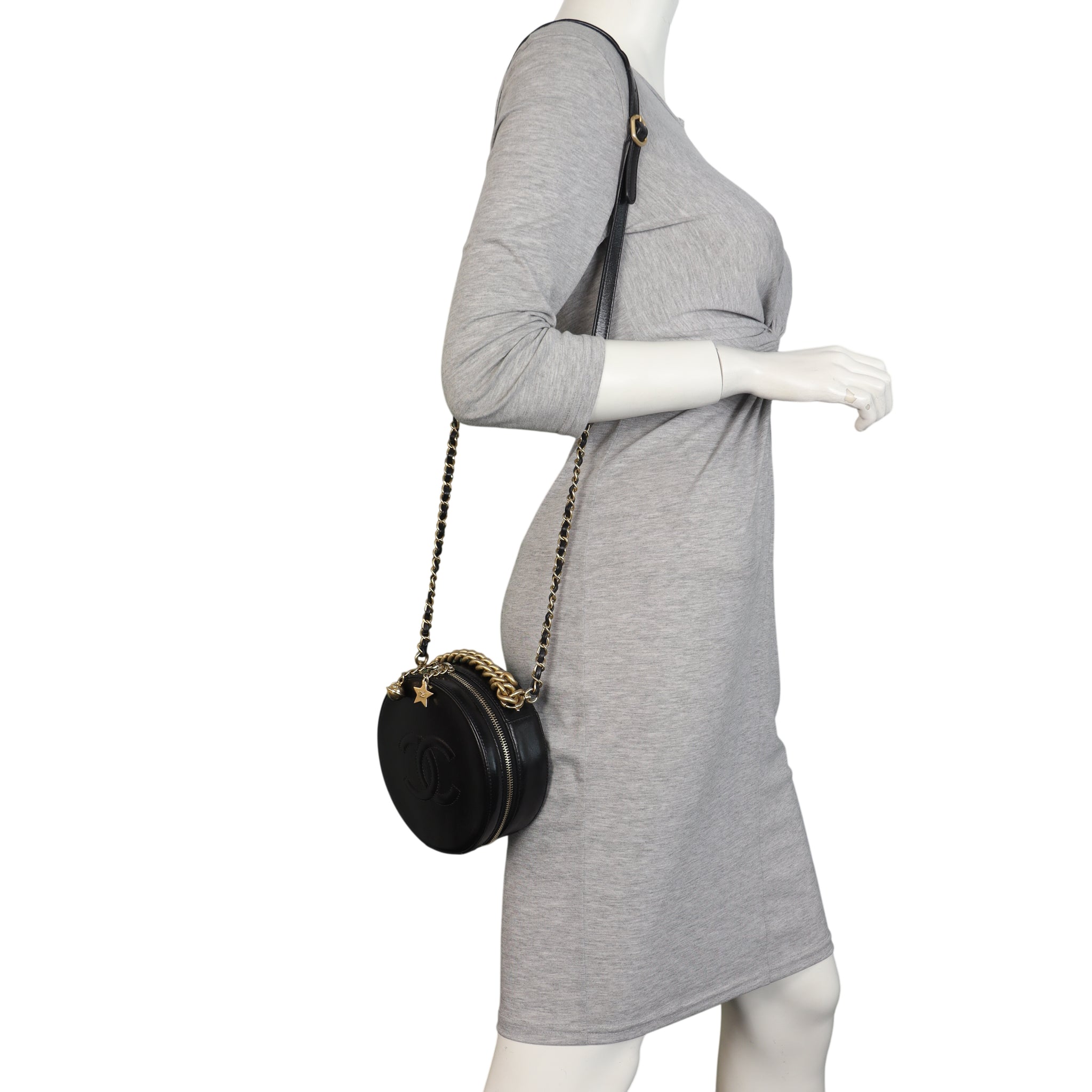 Chanel Round Clutch with Chain