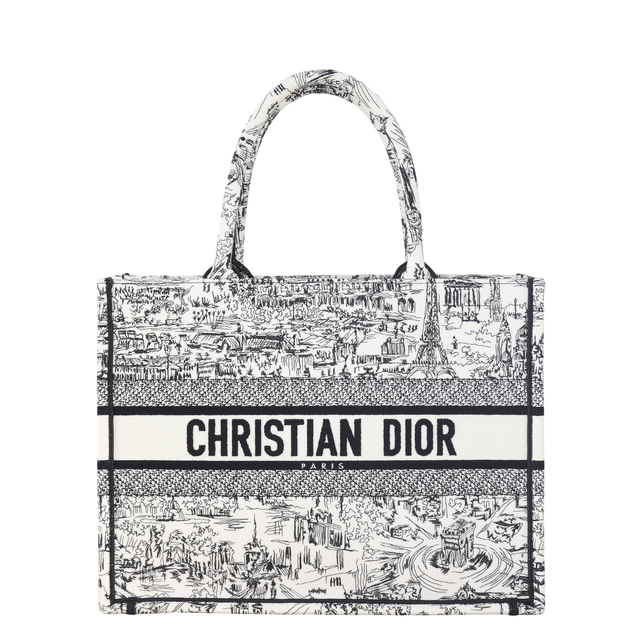 Dior Book Tote Medium Paris All Over