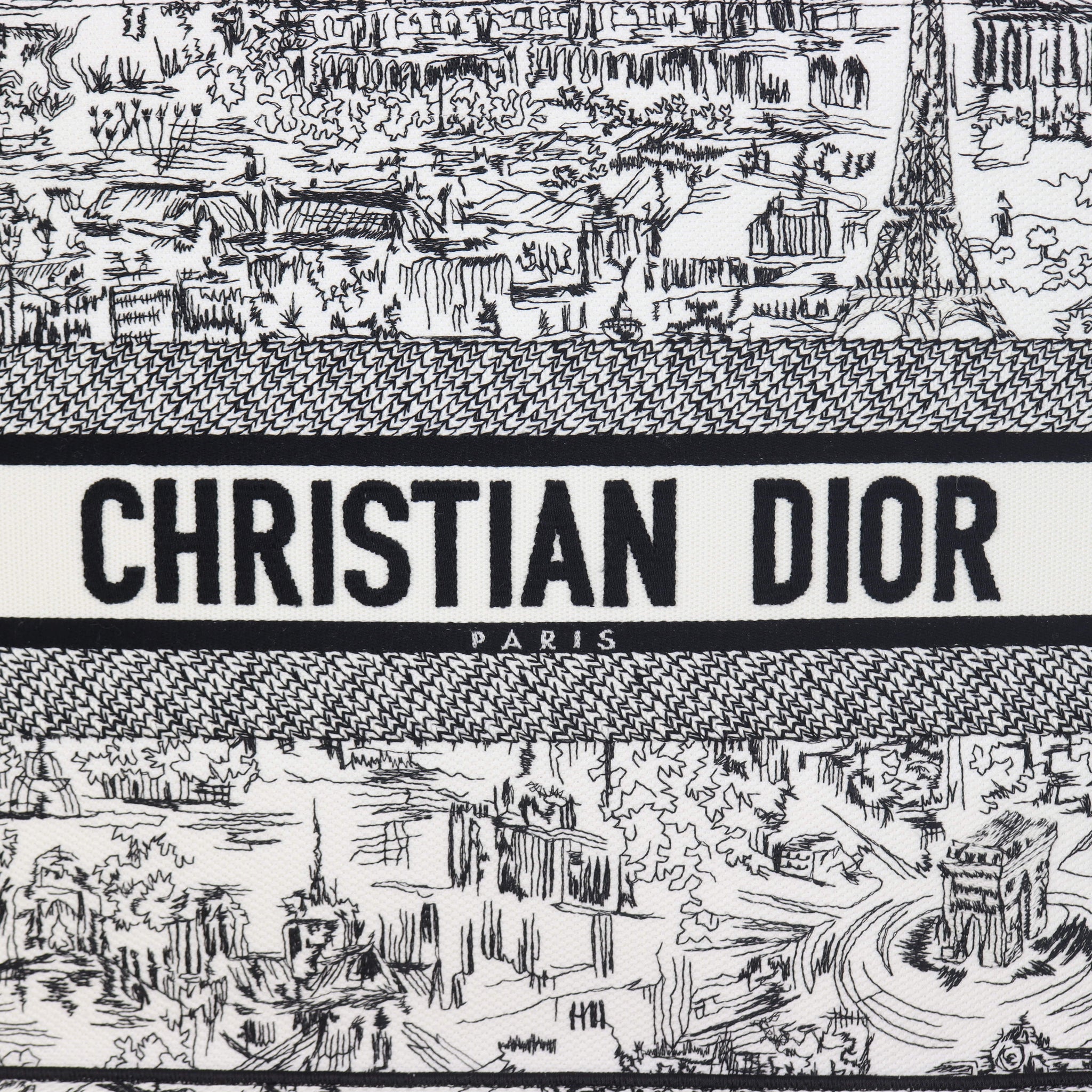 Dior Book Tote Medium Paris All Over