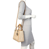 Dior Lady D-Lite Medium Raffia