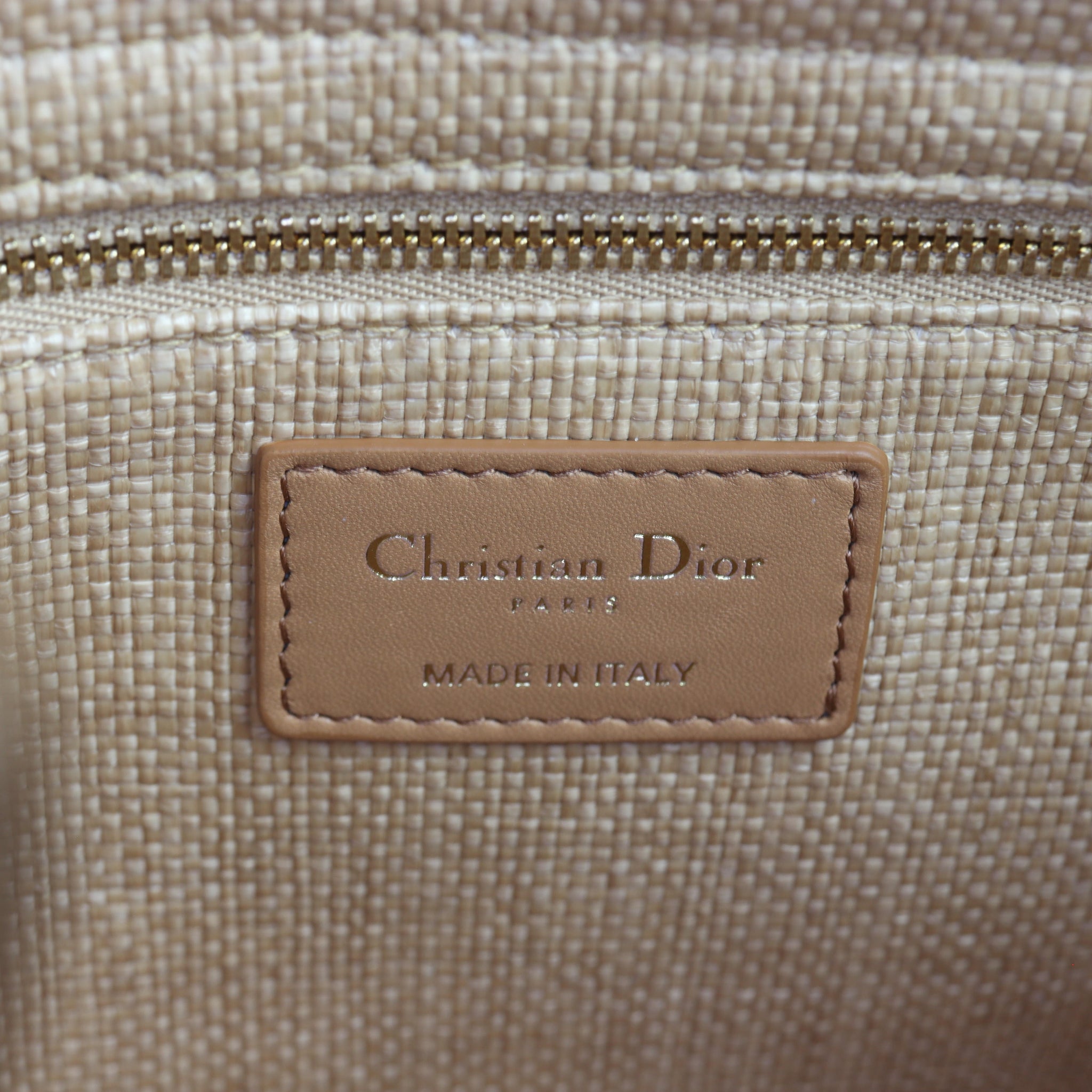 Dior Lady D-Lite Medium Raffia