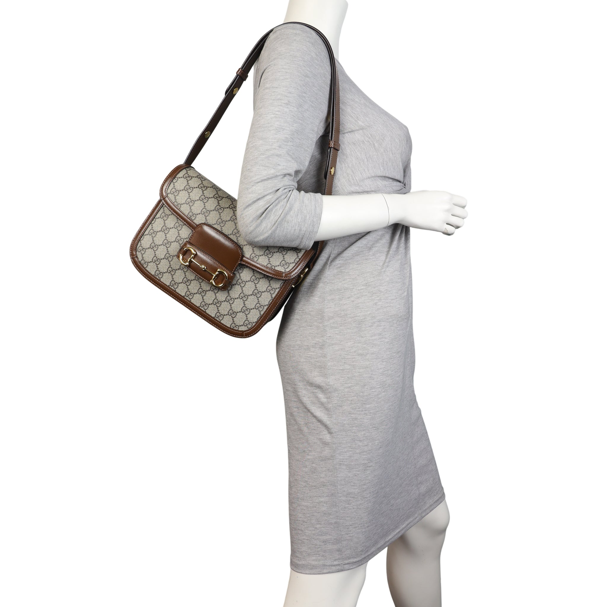 Gucci GG Supreme Horsebit 1955 Shoulder Bag