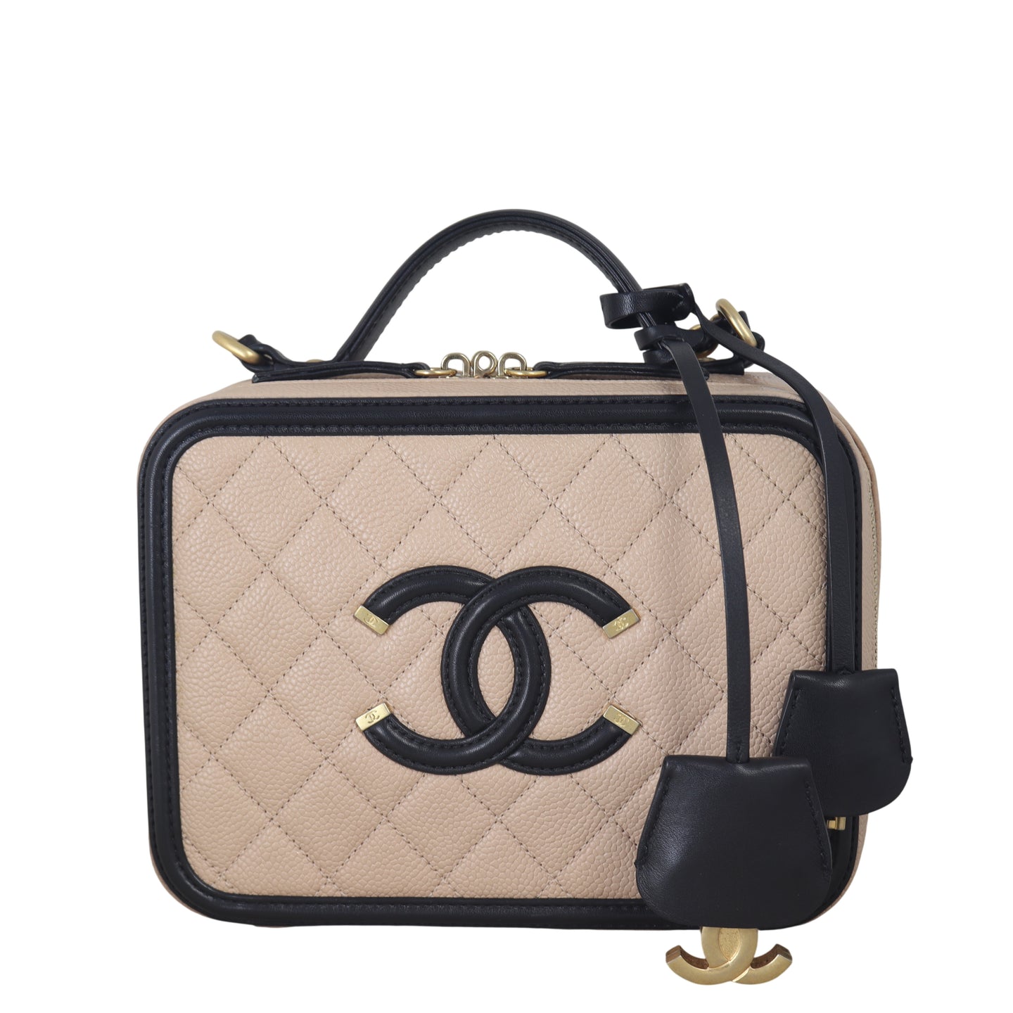 Chanel CC Filigree Vanity Case Medium