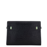Saint Laurent Manhattan Shoulder Bag Medium Croc Embossed