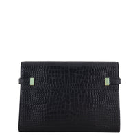 Saint Laurent Manhattan Shoulder Bag Medium Croc Embossed