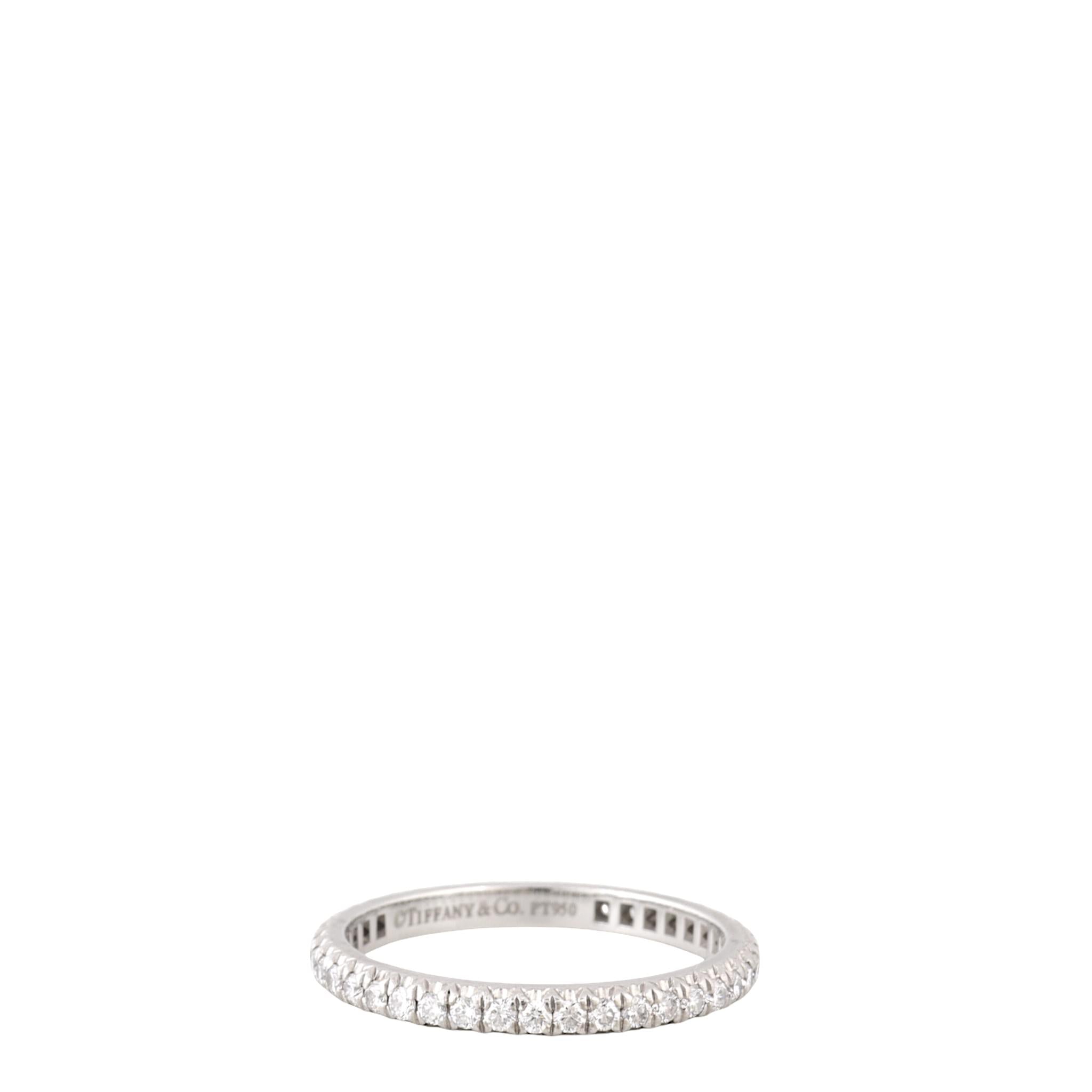 Tiffany & Co Metro Full Eternity Platinum Diamond Ring