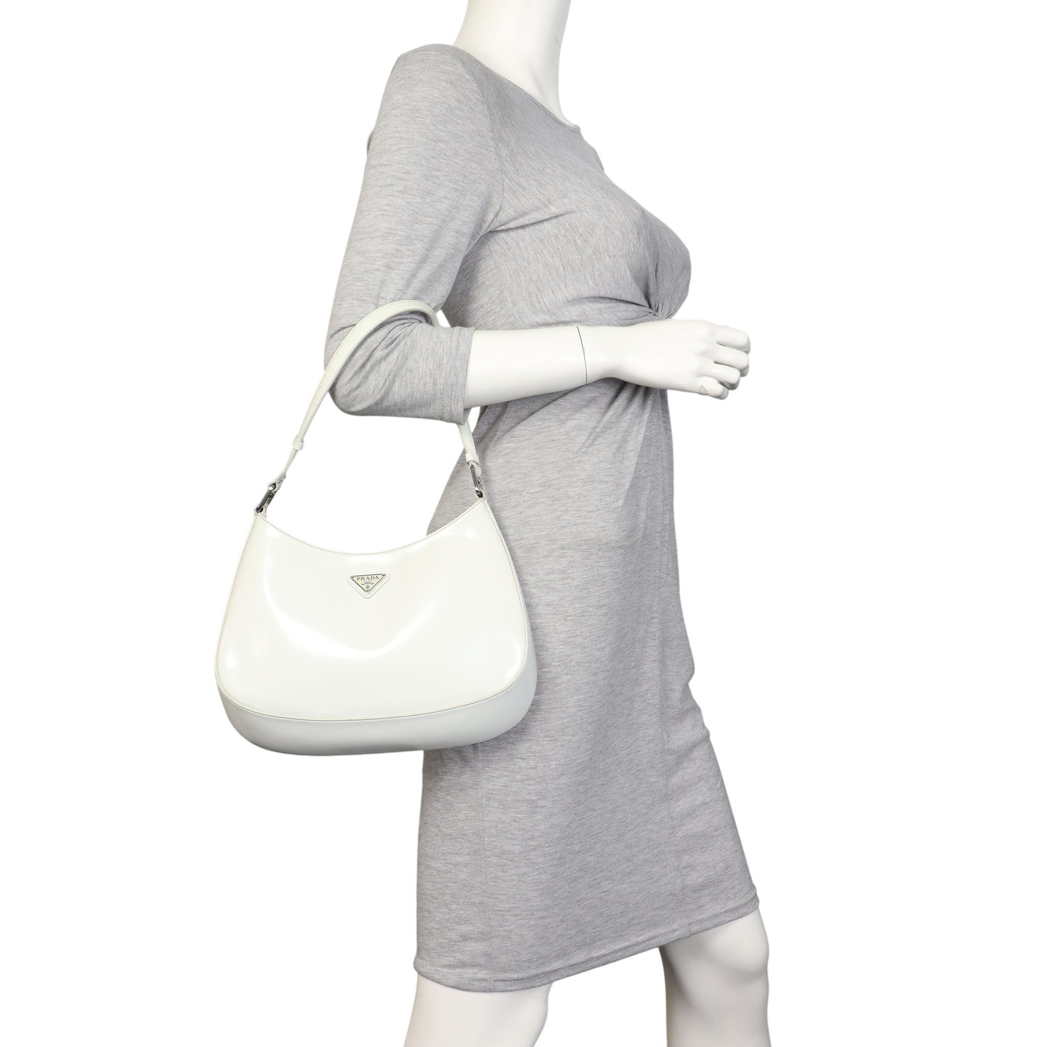 Prada Cleo Shoulder Bag Brushed Leather