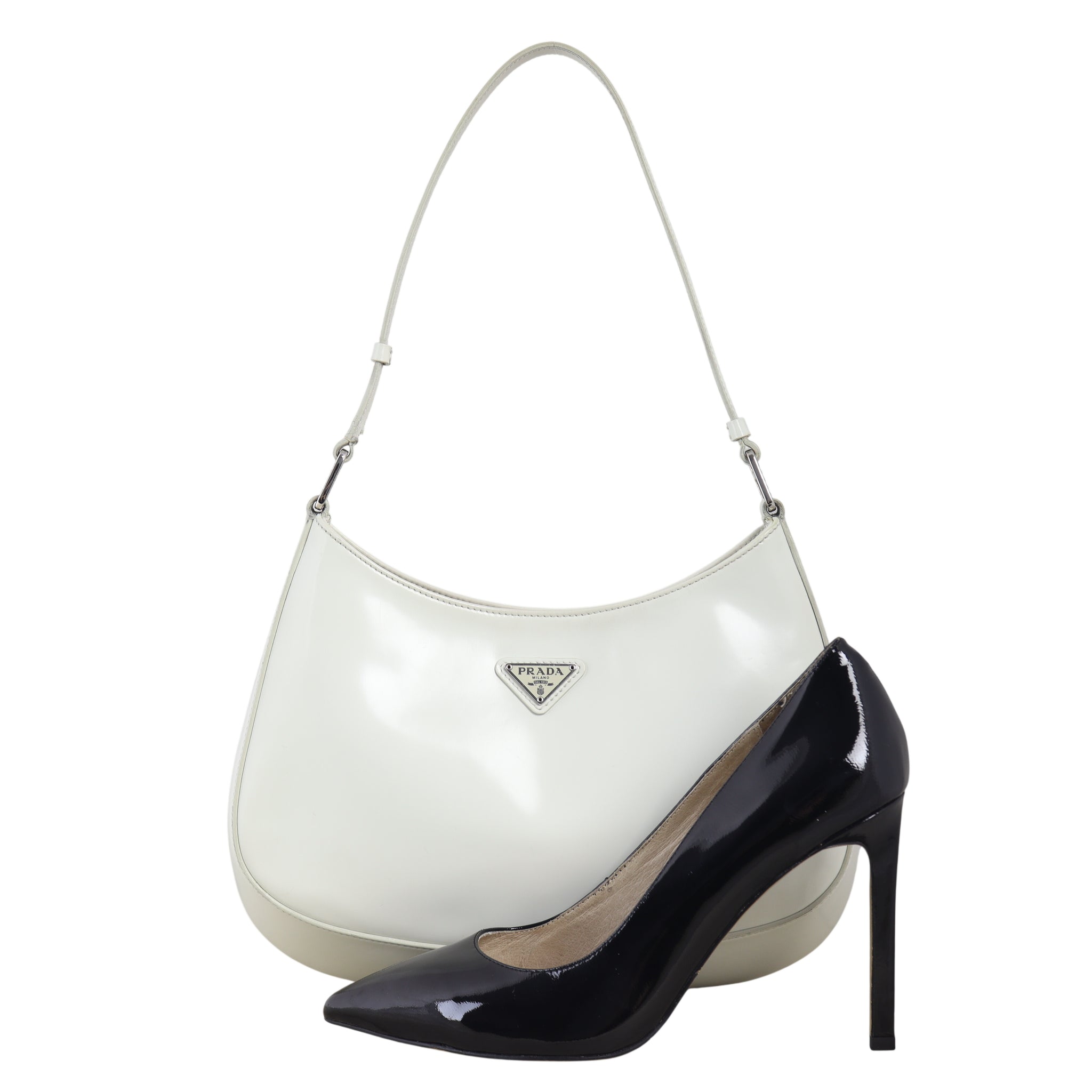 Prada Cleo Shoulder Bag Brushed Leather