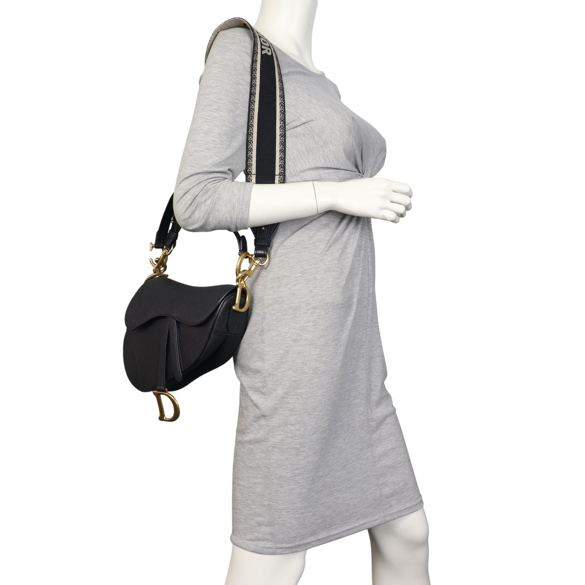 Dior Saddle Bag with Embroidered Strap