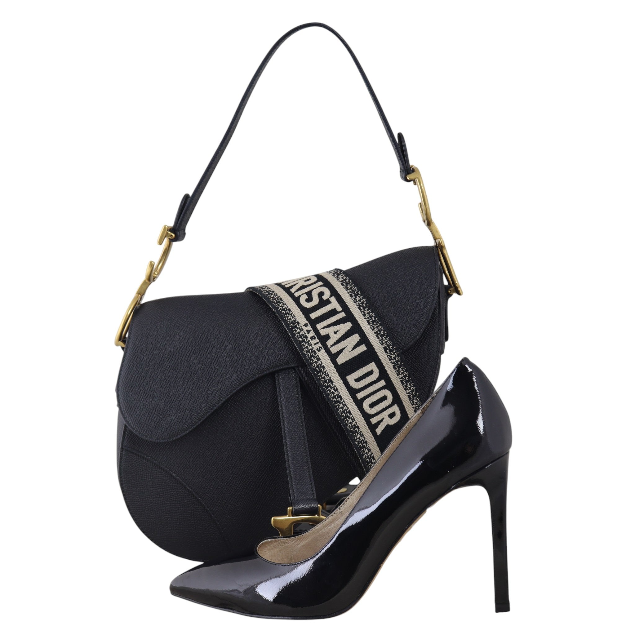 Dior Saddle Bag with Embroidered Strap