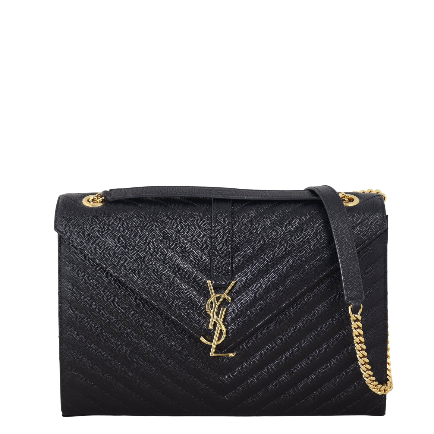 Saint Laurent Matelasse Envelope Large Bag