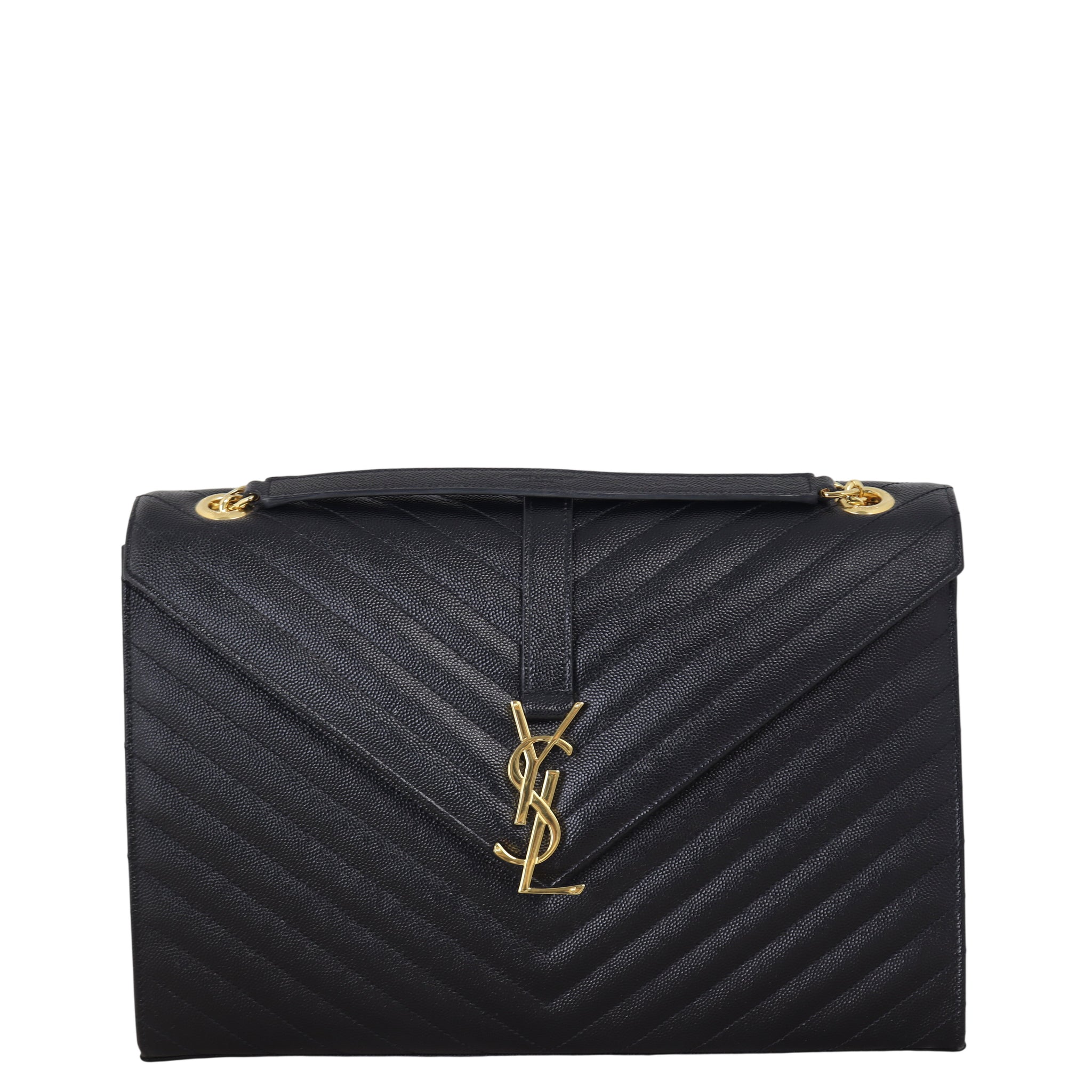 Saint Laurent Matelasse Envelope Large Bag
