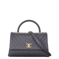 Chanel Coco Top Handle Medium Bag Chevron