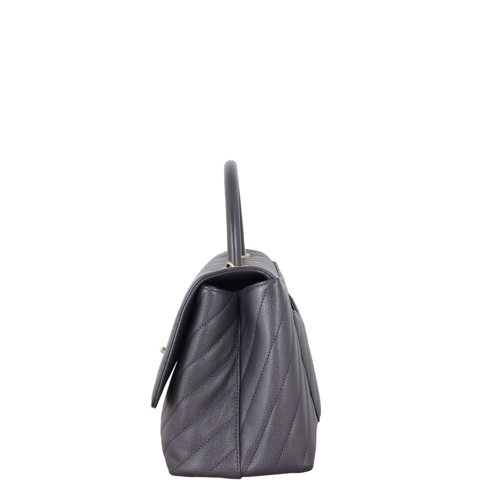 Chanel Coco Top Handle Medium Bag Chevron