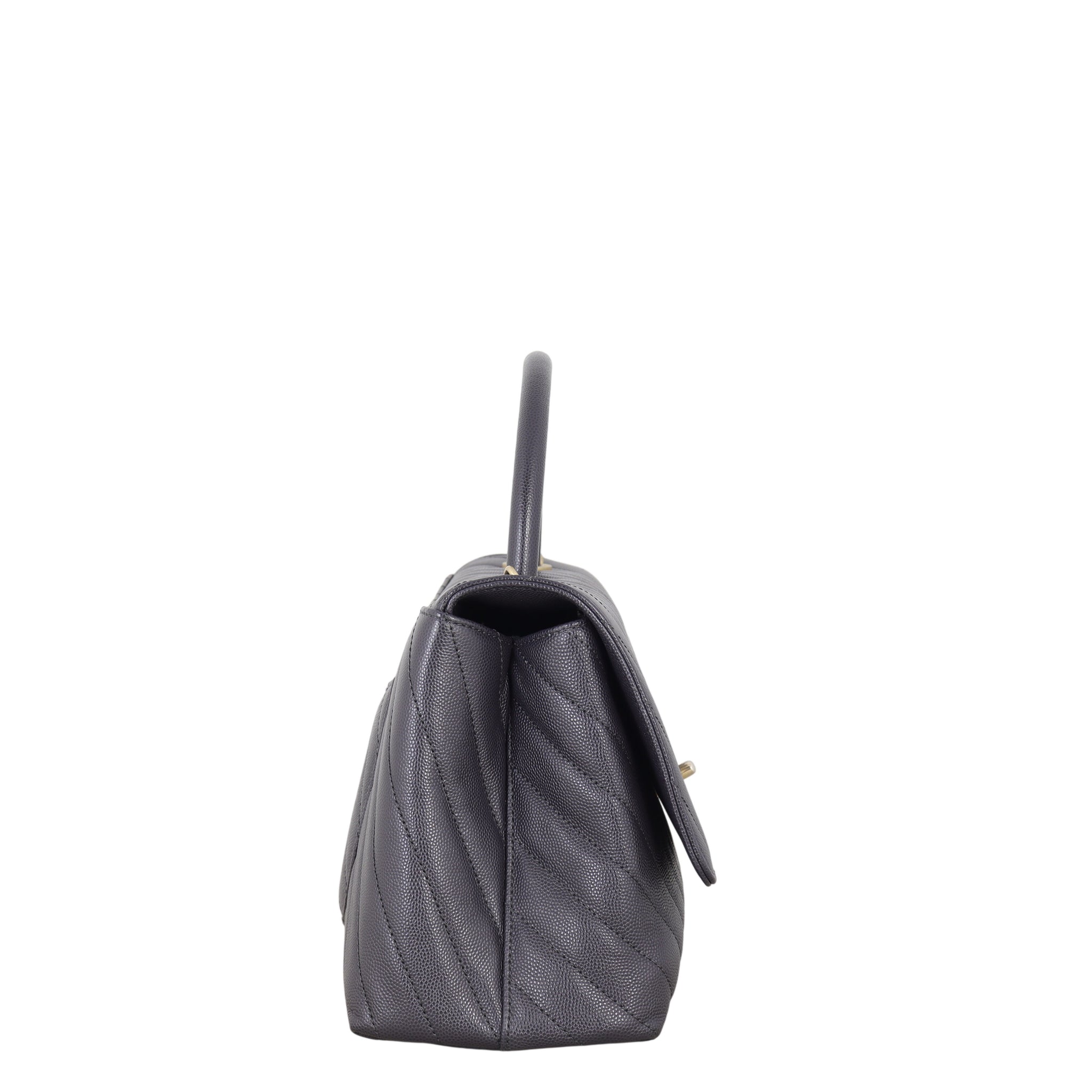 Chanel Coco Top Handle Medium Bag Chevron
