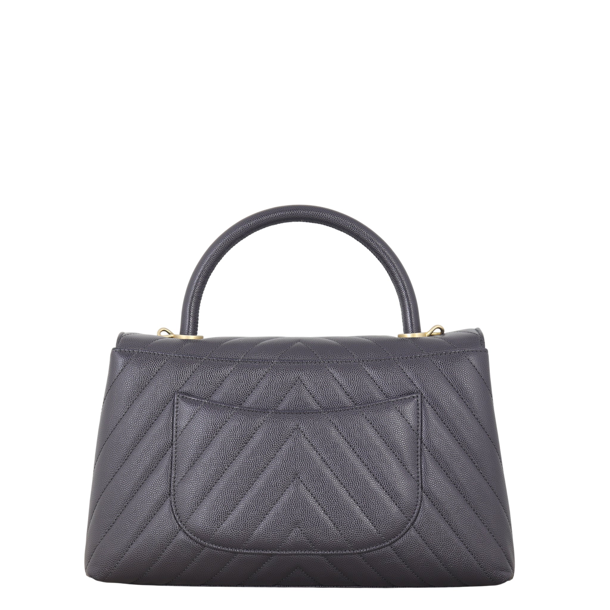 Chanel Coco Top Handle Medium Bag Chevron