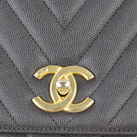 Chanel Coco Top Handle Medium Bag Chevron
