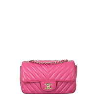 Chanel Classic Flap Mini Rectangular Bag Chevron Lambskin