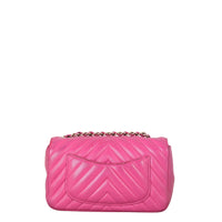 Chanel Classic Flap Mini Rectangular Bag Chevron Lambskin