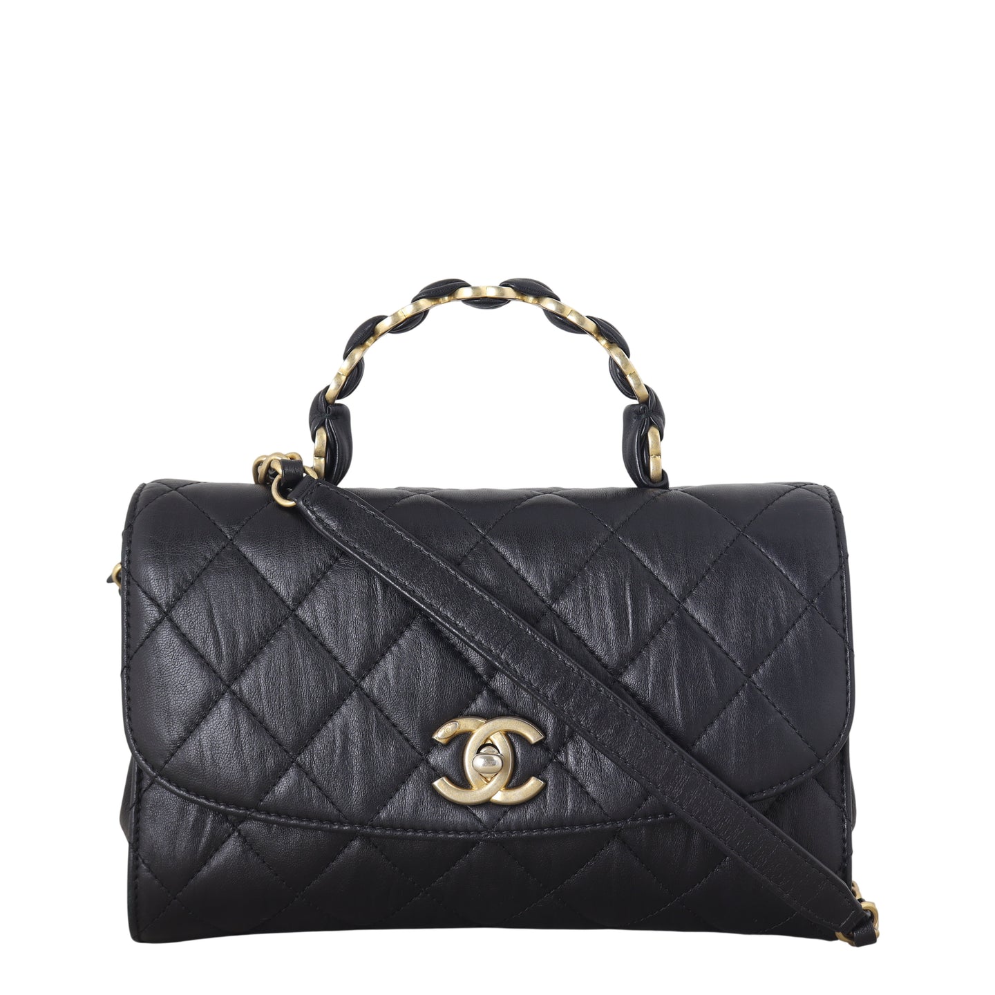 Chanel CC Wrapped Handle Bag Small