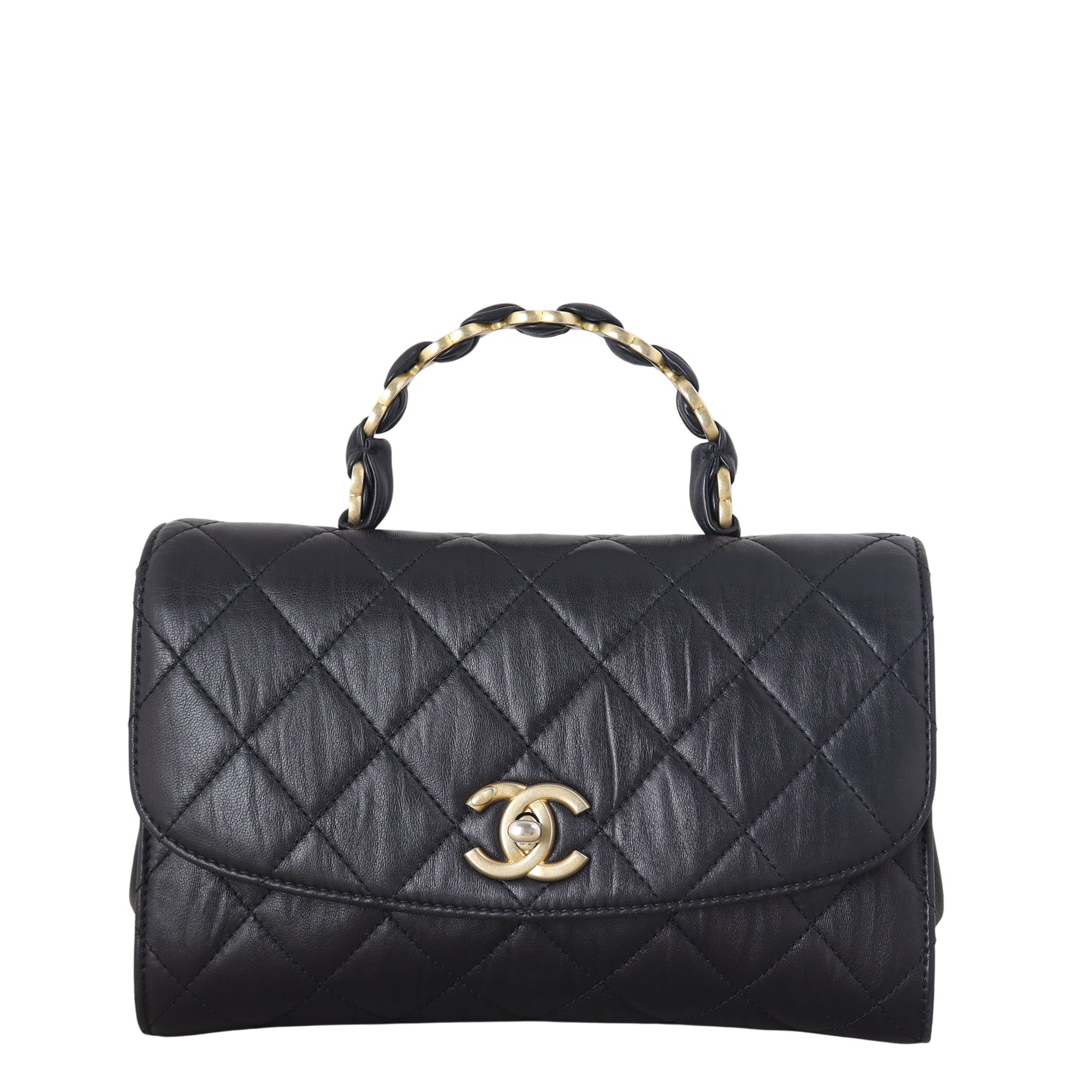 Chanel CC Wrapped Handle Bag Small