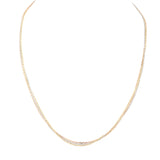 Cartier Triple Chain 18k White, Yellow & Rose Gold Necklace
